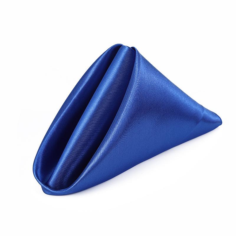 High-Density Satin Napkin – Wedding Style Solid Color Overlock Placemat Tablecloth with Flower Design.