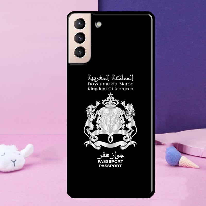 Morocco Flag Case For Samsung Galaxy S23 S22 Ultra S21 S20 FE Note 10 20 Ultra S8 S9 S10 Plus Cover