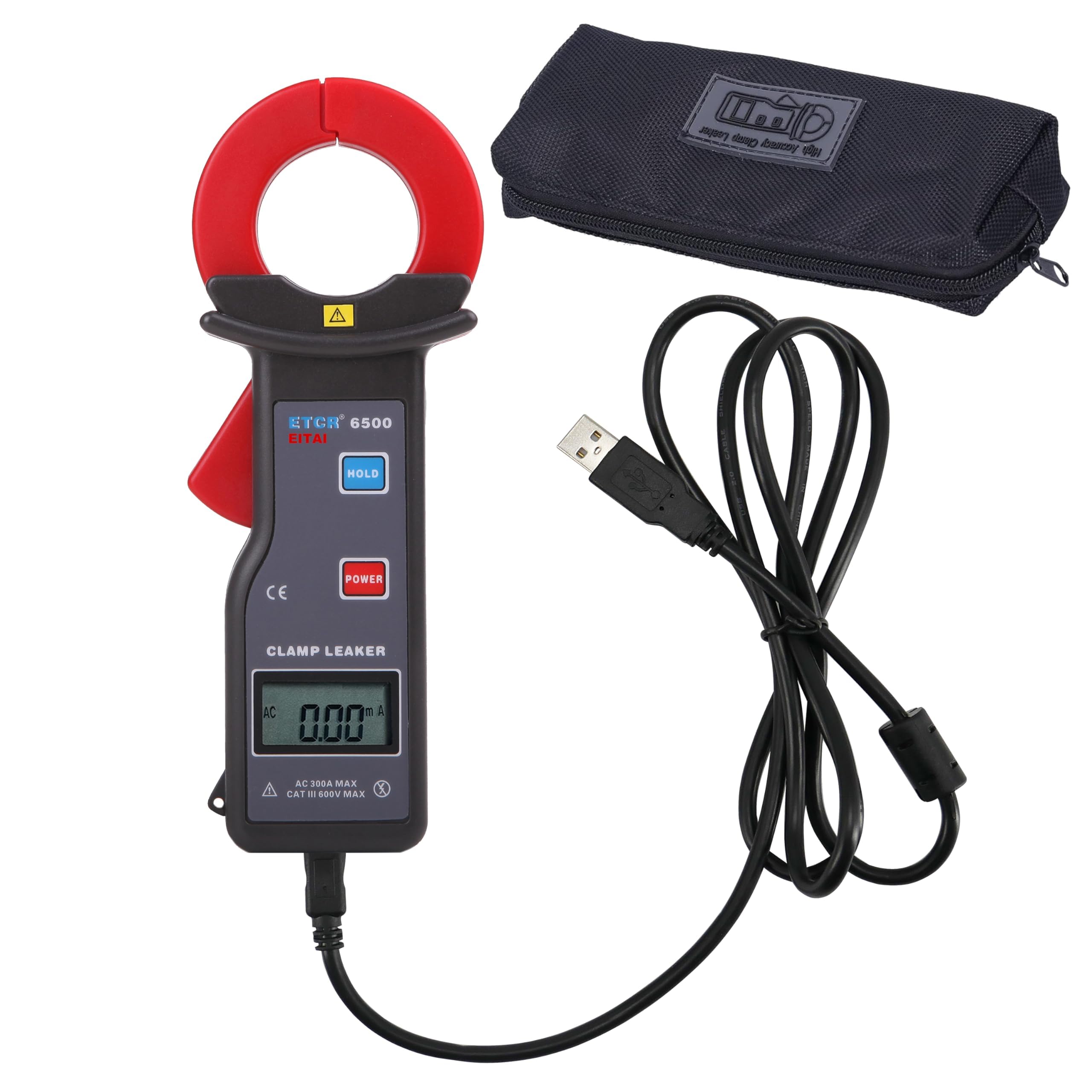 

EITAI Electrical Meter High Precision Leak Clamp Meter AC Manufacturer Direct Sales ETCR6500 Clamp Meter Dark Current Clamp Meter Ammeter 0.01mA~300A