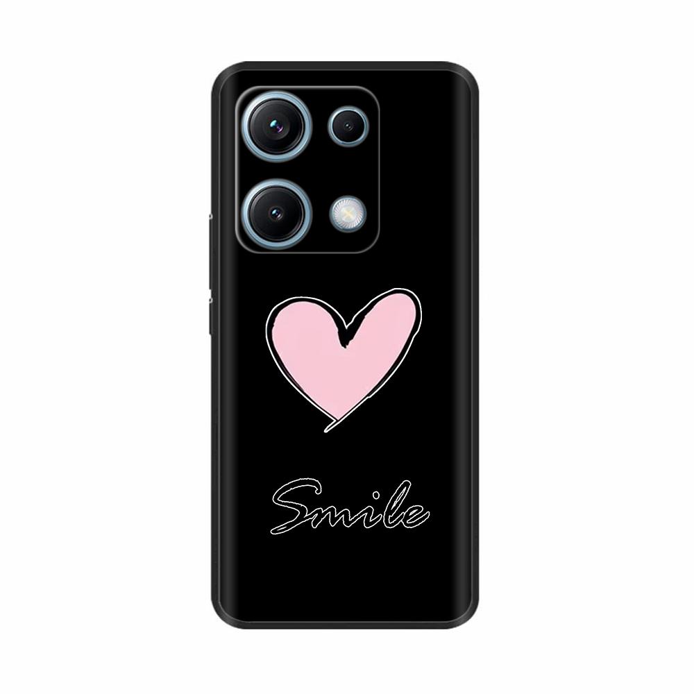 Xiaomi Redmi Note 14s Kılıfı Note14s Çiçekli Telefon Kılıfı Yumuşak İnce TPU Silikon Hafif Kapak Xiaomi Redmi Note 14s İçin