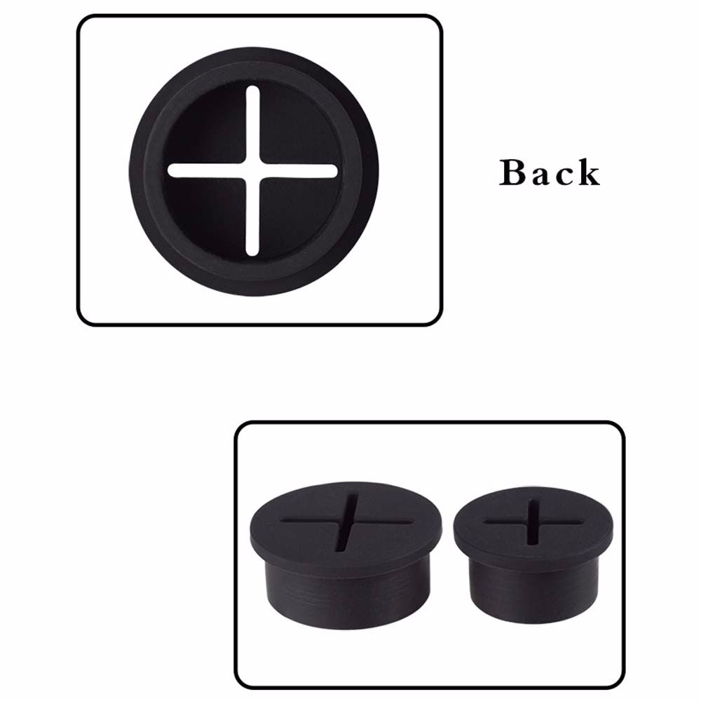 For USB PC Computer Desk Port Storage Accessories Wire Organizer Desk Cord Grommet Cable Hole Cover