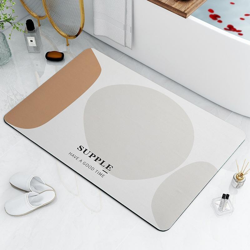 Minimalist Home Diatomaceous Earth Bathroom Absorbent Quick Drying Floor Mat Carpet Bathroom Toilet Entrance Door Anti Slip Mat