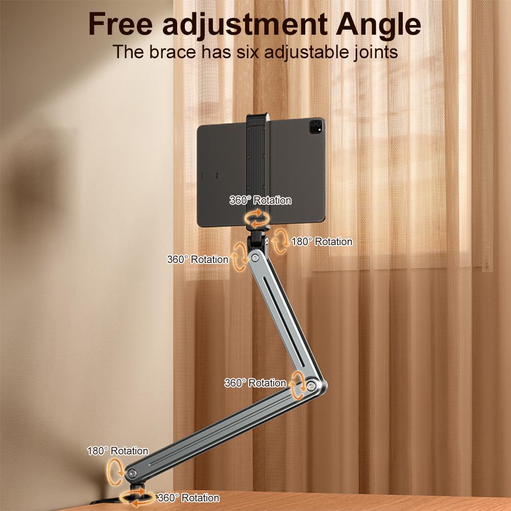 Tablet Holder Stand for Bed for 4.7''-12.9'' Device Tablet Stand Holder Tablets Mount Clamp for IPad/iPhoneX/iPad Pro/N-Switch
