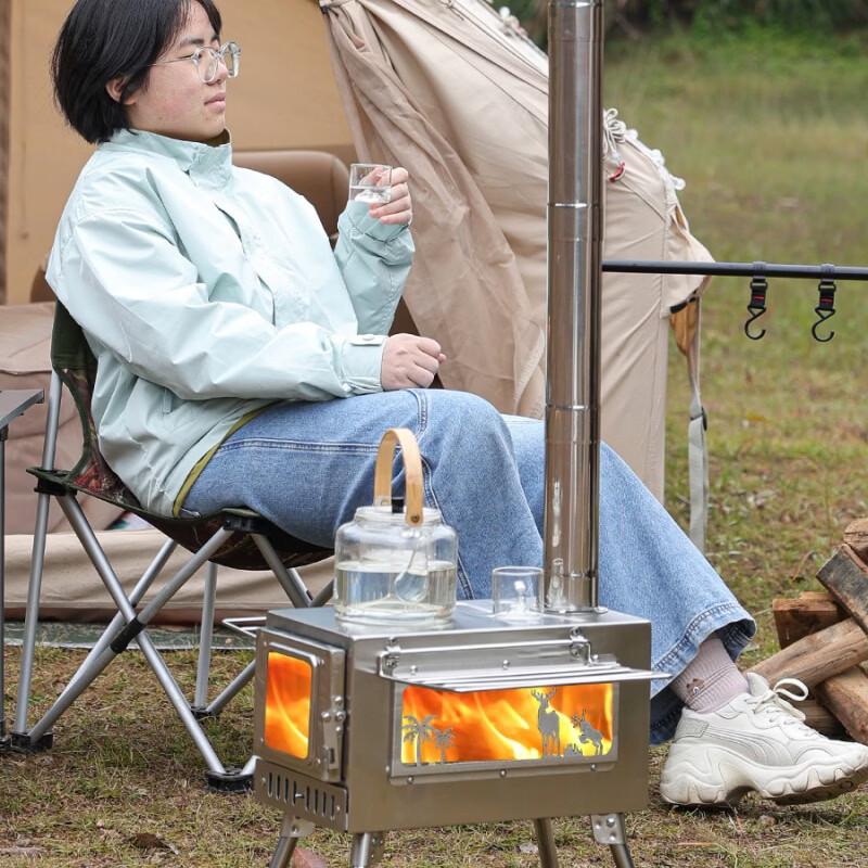 Portable Folding Wood Burning Camping Stove