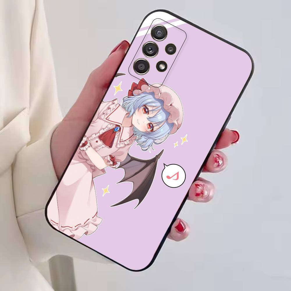 Anime T-TouHou Project Girl Phone Case For Samsung S25,S24,S21,S22,S23,S30,Ultra,S20,Plus,Fe,Lite,Note,10,Black Cover