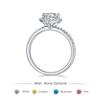 Heart Ring S925 Sterling Silver 1 Carat Moissanite Wedding Ring Mozzarella Ring