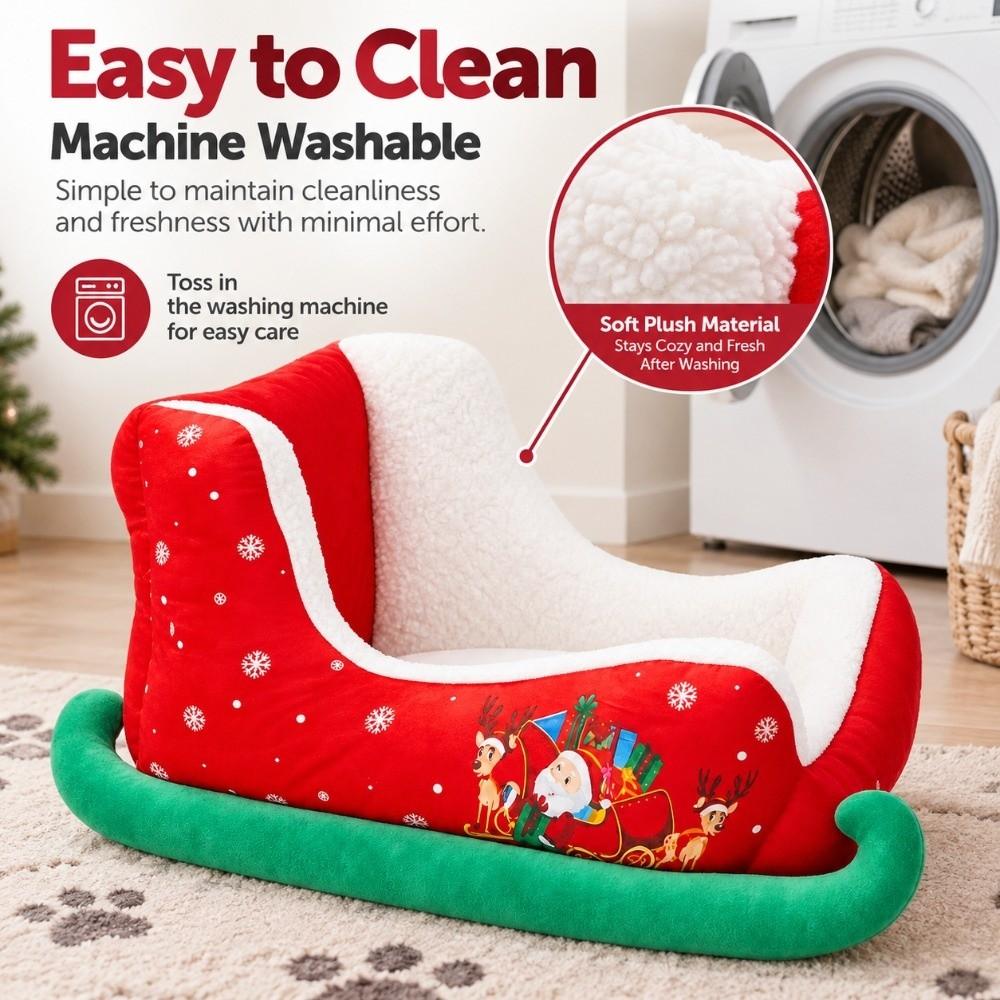 Washable Pet Couch Plush Sleigh Bed High Quality Pet Bed  Winter