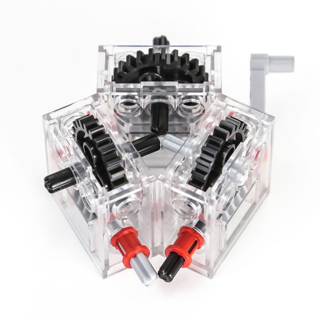BrickBounty 3pcs 6588 Gearbox Technical Parts Power Functions Pre-Assembled STEM Building Blocks MOC Buggy Sports Car