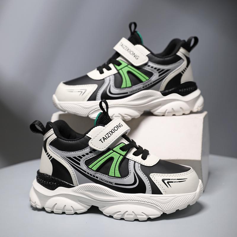 Kindersneakers Casual Sportschoenen voor Kinderen 2025 Nieuw Ontwerp PU Lederen Sneakers Jongens Mode Bedrukte Hardloopschoenen Trainers