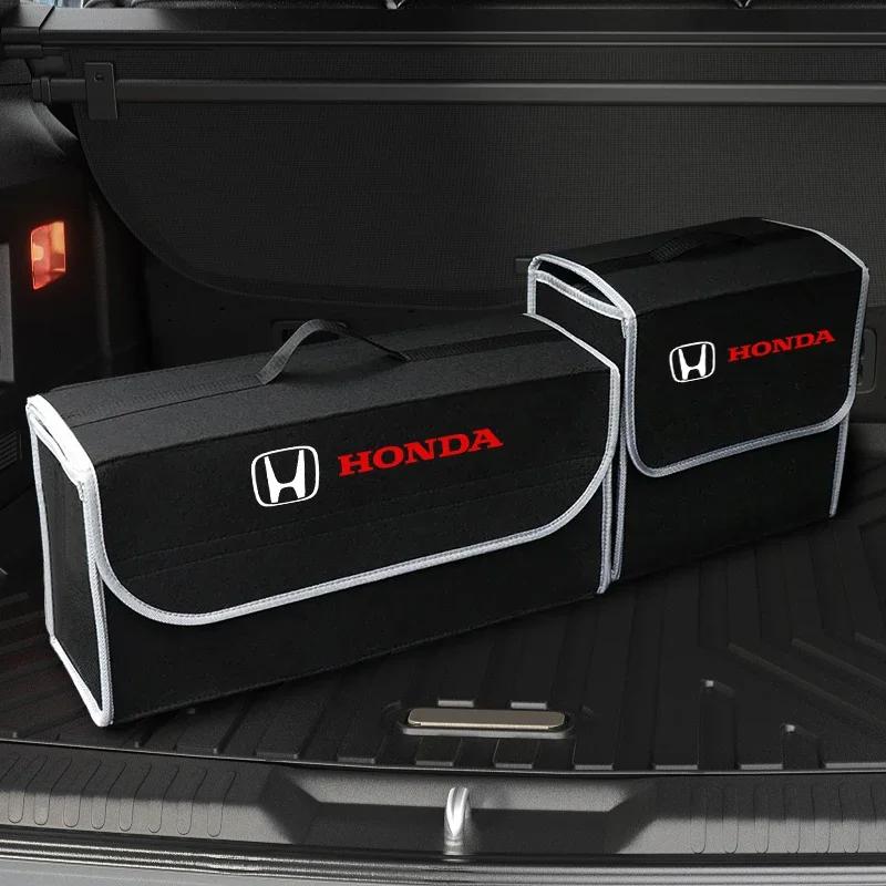 For Honda Civic Accord Fit CRV Jazz Odyssey Car Trunk Storage Box Foldable Felt Car Organizer Stowing Tidying Box