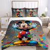 3pcs set Mickey Mouse Artwork1pc of quilt cover+2pcs of pillowcase, no core, print bedding, All Seasons Bedroom Setting066