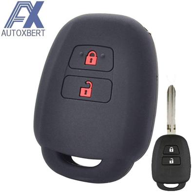 Silicone Car Key Case For Toyota Aqua Ractis Vitz RAV4 HiAce Land Cruiser Cover Keyless Remote Fob Shell Jacket Sleeve Protector