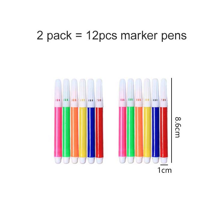 1~5pack Drawing Pen Crayon Marker Ball-point Pen Multiple Colors Suitable for Paper Non-woven Canvas Painting School Supply TMZ