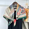 Silk Temperament Saddle Mulberry Silk Plain Silk Satin Silk Scarf Women'S 90 Square Scarf Scarf With Professional Wear Binding Bag
