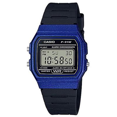 CASIO hodinky Quartz F-91WM-2A Unisex Levné Casio Metallic Blue