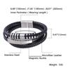 Men Bracelets Vintage Multilayer Leather Braid Bracelets Bangles Handmade Rope Wrap Bracelets Male Gift HipHop Rock Jewlery