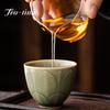 120ml Boutique Yue Kiln Celadon Lotus Exquisite Cup Tea Cup Retro Kung Fu Tea Master Cup Ceramic Single Personal Cup Drinkware