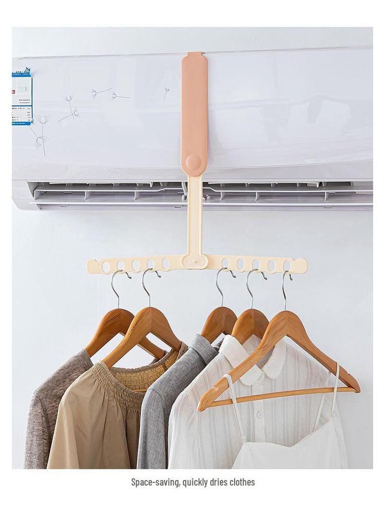 Foldable Portable Clothes Hanger - Space-Saving, Multi-functional Drying Rack for Travel, Business Trips, Dorms, and More