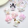 14/140PCS Cartoon DIY Resin Accessories, Cute Cream Glue Handmade Hair Clip, Phone Case, Headband, Pendant, Jewelry Accessories
