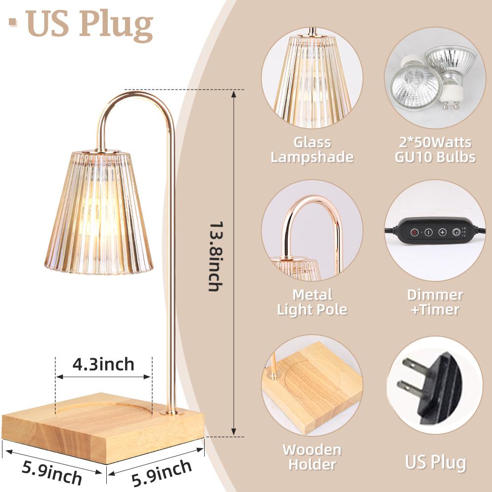 Kerzenwärmer-Lampen mit Glühbirne, dimmbare Tischleuchte, Atmosphäre, Schreibtisch, Nachttischlampe für Schlafzimmer, Heimdekoration, Beleuchtung, Frauen, Mädchen, Geschenke