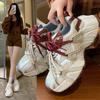 Color Matching Dad Shoes Women's 2025 New High-heeled Autumn Popular Women's Shoes Versatile Height-increasing Platform Casual Sports Shoes