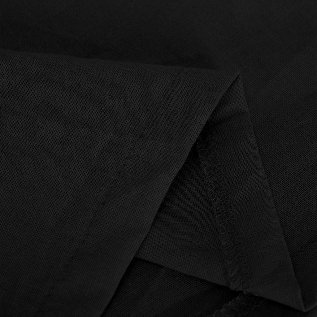 Kinder Baumwolle und Leinen Halbarm Rundhals T-Shirt Einfarbig Lässige Alltagsjacke