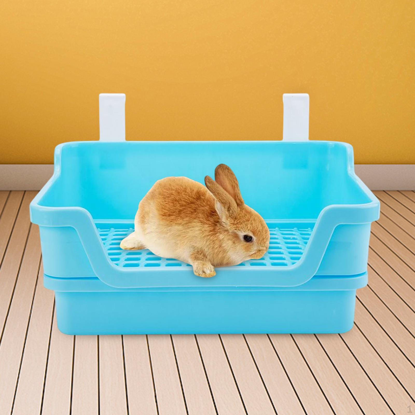 

Pet Toilet Cage Mounted Trainer Corner Potty Cleaner for Guinea Pigs Chinchilla Ferret Bunny синій