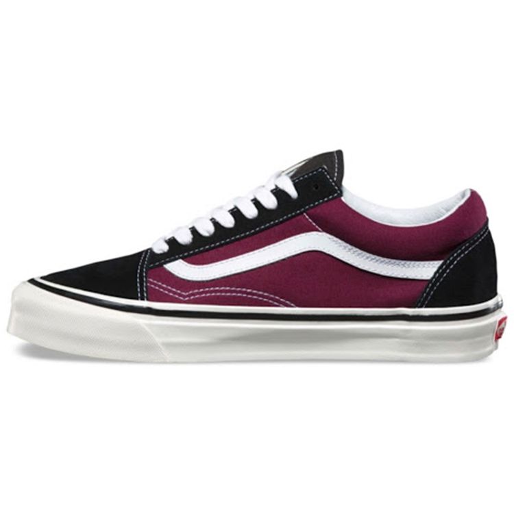 

Кроссовки унисекс Vans Old Skool 36 DX черные бордовые красные VN0A38G2R1U