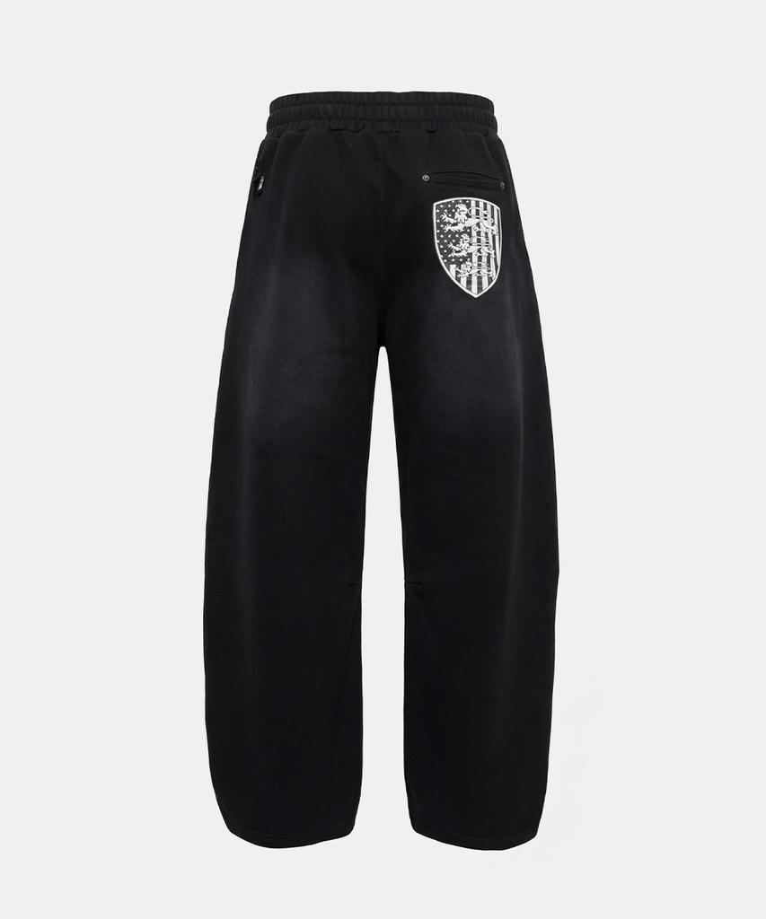 BADBLOOD Shield Old Glory 2-Way Curved Jogger Trousers - Dusty Black