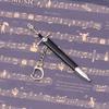 12CM Metal Glamdring Aragorn Narthil Sword Elves Anduril Middle Earth Weapon Katana Samurai Sword Keychain Ornaments Gifts Toys