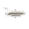 Universal 51mm Motorcycle Exhaust Jicun Muffler Motorcycle Exhaust Belt, Suitable for Yamaha PCX125 FZ1N Z900 CBR500R R6 R25 R3