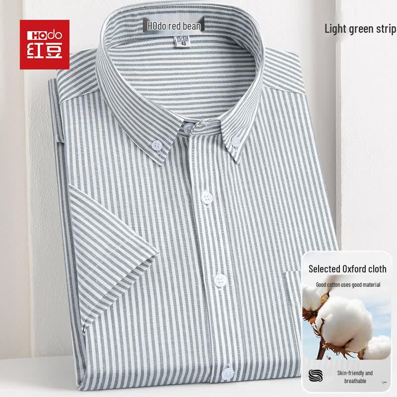 Hodo Men's Summer Short-Sleeve Casual Shirt
