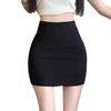 2025 New Women's Bodycon Midi Skirt: Pure Desire In Gray & Black, Perfect for Spring & Summer