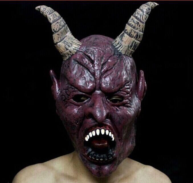 Halloween Bull Horn Skull Horror Mask Mask