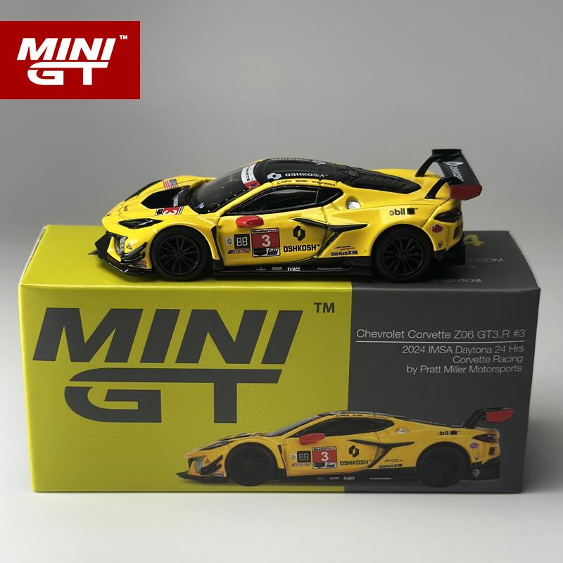 MINIGT 1:64 Chevrolet Corvette Z06 GT3.R #3 alloy car Model 854