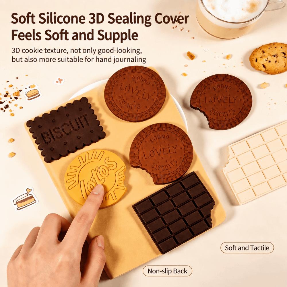 With Scent Notebook Chocolate/Cookie Shape Pocket Journal Cookie Shaped Notebook  Gift