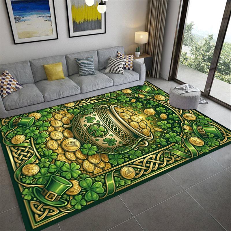 2025 New St.Patrick's Day Carpet Rug for Living Room Bedroom Home Sofa Decoration,Kids Play Non-slip Floor Mat72