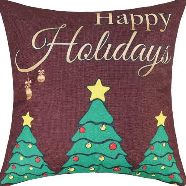 Pillow Case Home Decoration Snowman New Cartoon Christmas Sofa Yama Print Pillow Nordic Style Home