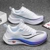 Men Women Lightweight Running Shoes With Carbon Plate Foam Cushion Low-Top Breathable Sport Sneakers