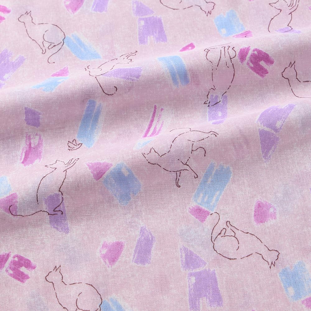 Gunze Long Sleeve Pajamas with Elastic Sleeve and Leg No Side Soft Willow Cream Women's Holes, Seams, Fabric,