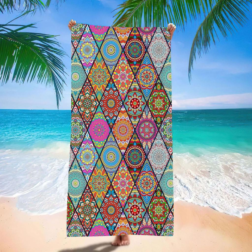 Popular Microfiber Beach Towel Summer Outdoor Quick-Drying Bath Towel Beach Towel Swimming Bath Towel