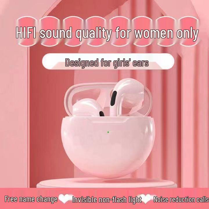 Pro6 Bluetooth Wireless TWS Headphones, 6th Gen, Noise Cancelling, Touch Controls, Ultra-Long Battery, Bluetooth 5.3 Dual Earbuds