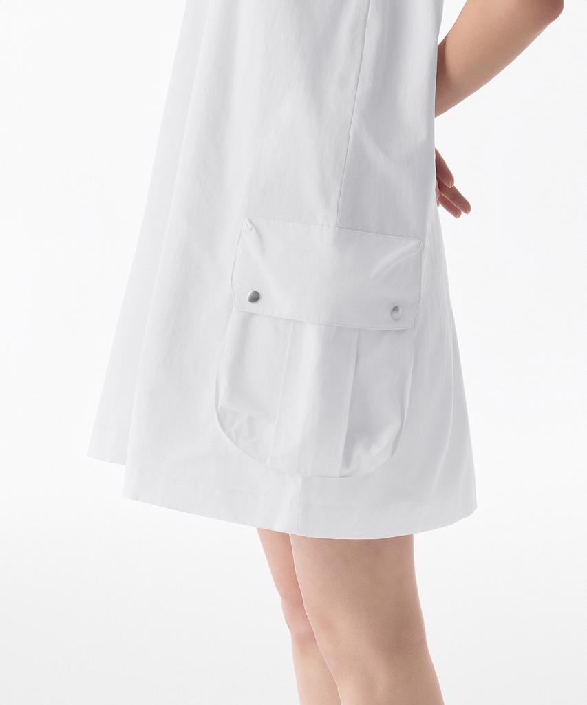 Musinsa Standard Woman Women'S Nylon Cargo Mini Dress [White]