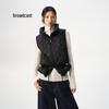 Broadcast Women's Stand-Collar Cinch-Waist Down Vest