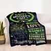 Mother's Day Greeting Card Blanket Suitable for Sofas,travel, Living Rooms Also a Good Gift for Friends and Family Suitable for All Seasons.