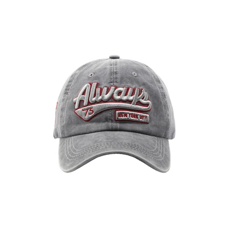 Retro Washed Cotton Cap Letter Embroidered Stitching Adjustable Unisex Baseball Hat Vintage Streetwear Casual Truck Hat Trendy Fashionable Sun Hat