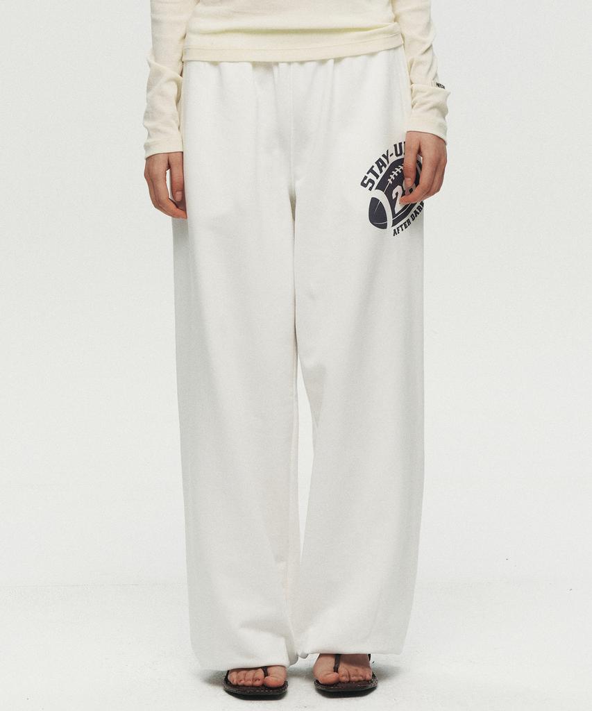 Hoite Stay Up Sweatpants (White)