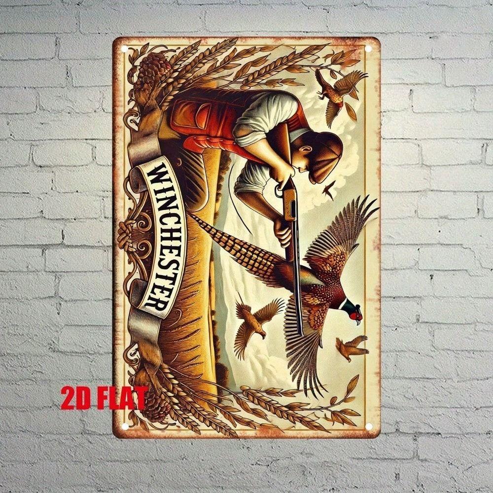 Vintage Metallschild Kunst 20x30cm Blechbild Wanddekor