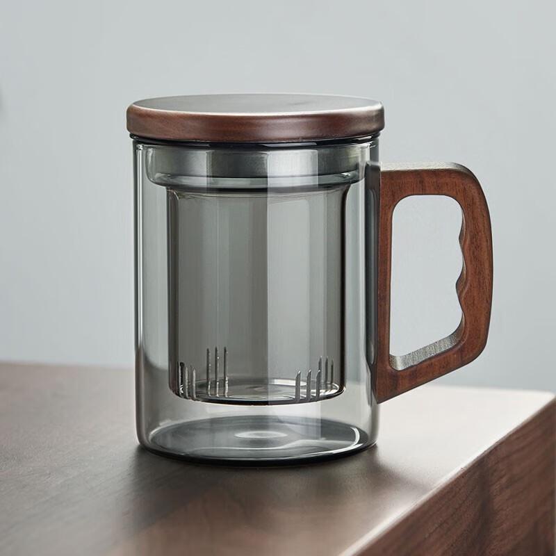 Yihucha Light Luxury Borosilicate Glass Tea Infuser Cup