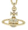 Vivienne Westwood Mayfair Bass Relief Necklace and Earrings 63020052 R Set, Brass, Women's, & 62010029, [Used]